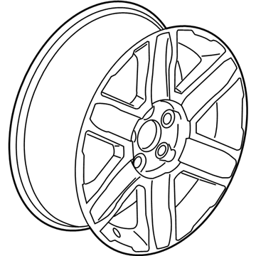 GM 22863507 Wheel Rim, 18X7.0J Aluminum 46Mm Outside 120X5X14Mm B