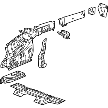 GM 60004656 Rail Assembly, U/B Rr Si