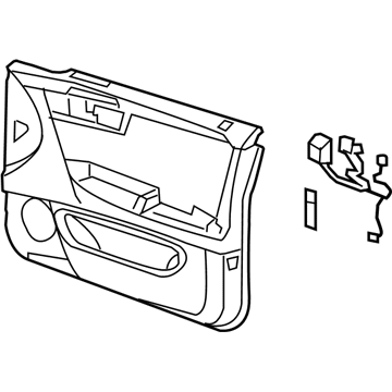 GM 20825440 Trim Assembly, Front Side Door *Titanium