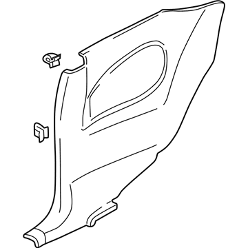 Pontiac 22614860 Lower Quarter Trim