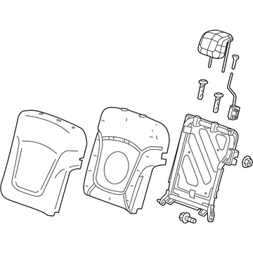 Chevy 42439743 Seat Back Assembly