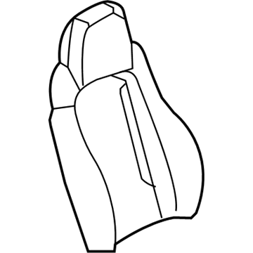 GM 19250657 Cover Asm,Passenger Seat Back *Cashmere