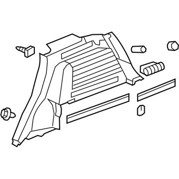 GM 20768932 Panel,Rear Wheelhouse Trim Finish