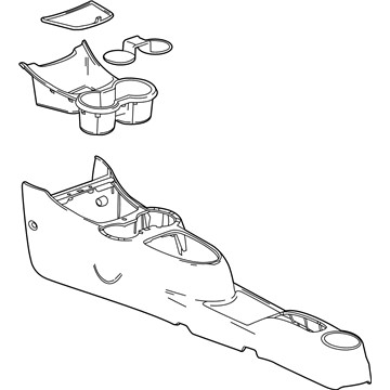 2014 Chevy Spark Center Console Base - 94558593