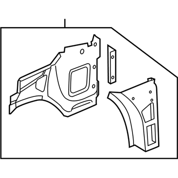 Chevy 25965640 Inner Hinge Pillar