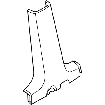 Pontiac 96649839 Lower Center Pillar Trim