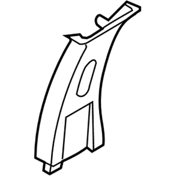Pontiac 96650317 Upper Center Pillar Trim