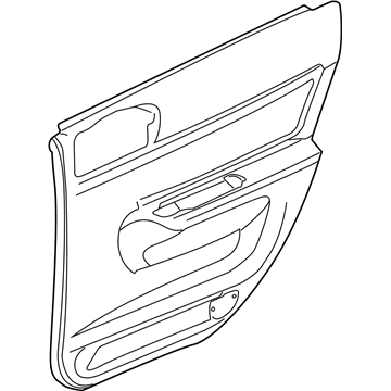 GM 10366429 Trim Assembly, Rear Side Door *Pewter