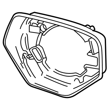 GM 84743817 Bezel, O/S Rr View Mir Hsg