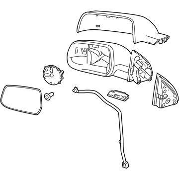 Chevy 22818262 Mirror Assembly