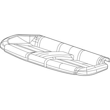 GM 84767150 Cover Assembly, R/Seat Cush *Vanilla