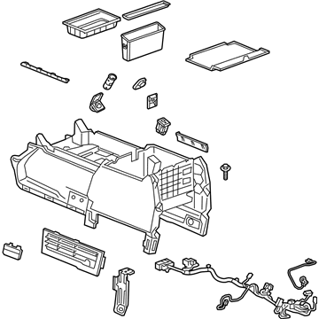 GM 84288049 Console Assembly, Front Floor *Cocoa