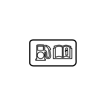 Cadillac 84089676 Fuel Label