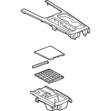 GM 84658930 Plate Assembly, F/Flr Cnsl Tr *Black