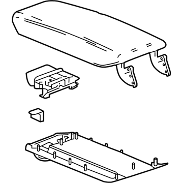 GM 84890033 Armrest Assembly, F/Flr Cnsl *Lt Platinum