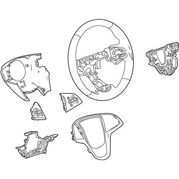GM 22876363 Steering Wheel Assembly *Brownstone