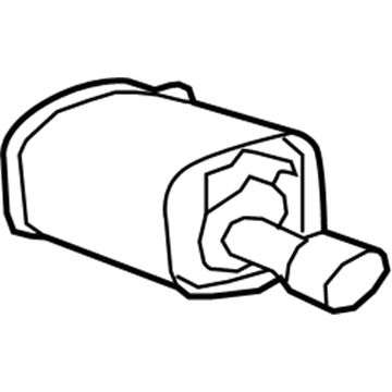 GM 92201327 Exhaust Muffler (W/Tail Pipe)