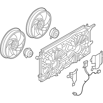 2006 Saturn Relay Fan Shroud - 15816789