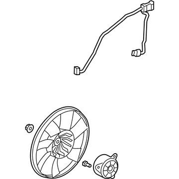 2011 Chevy Camaro Fan Motor - 92237366