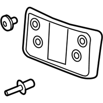 Cadillac 22936002 License Bracket