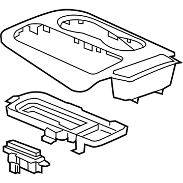 GM 85164920 PLATE ASM-F/FLR CNSL TR *AKABA BLUE