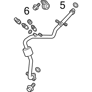 Cadillac 22863544 Front Suction Hose