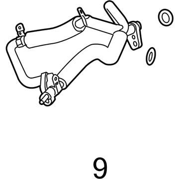 Cadillac 23197424 Rear Suction Hose