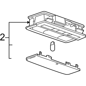 Chevy 20914818 Reading Lamp Assy