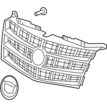 Cadillac 23139253 Upper Grille