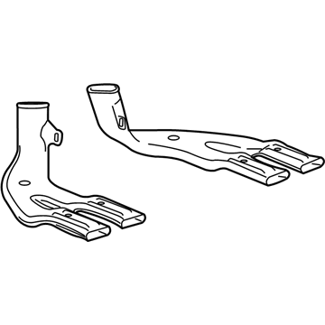 GM 84389882 Duct, Flr Rr Air Otlt