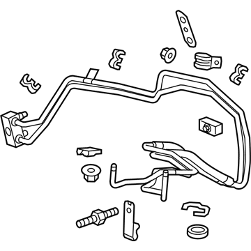 GM 23488084 Transmission Fluid Cooler Inlet & Outlet Pipe Assembly