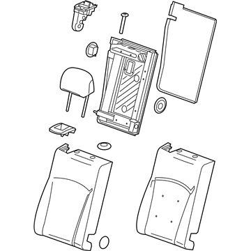 GM 23155428 Cushion Assembly, Rear Seat Back *Black A