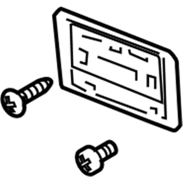 Buick 10333992 License Bracket