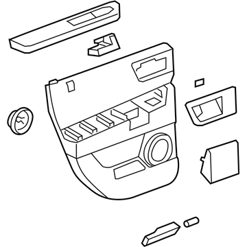 GM 25954248 Panel Assembly, Rear Side Door Trim *Brick