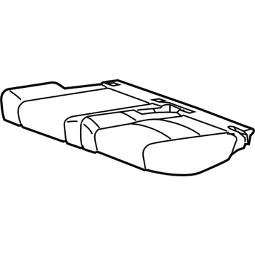 GM 23402450 Cover Assembly, Rear Seat Cushion *Shale