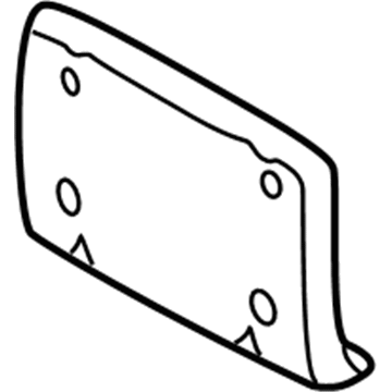 GM 25653071 Cover, Front License Mount Trim