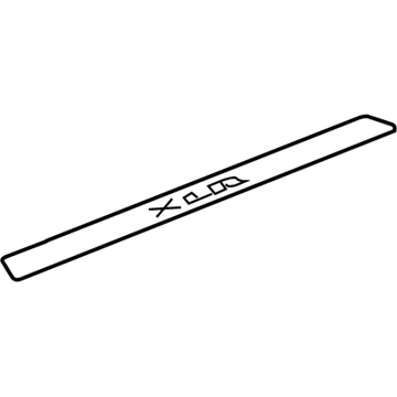 GM 20864684 Decal, Front Side Door Sill Trim Plate