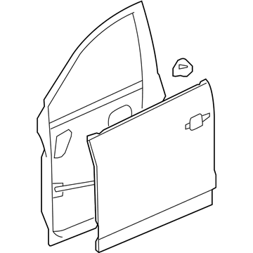 GM 20890820 Door,Front Side