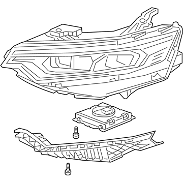 Cadillac 85000020 Headlamp Assembly