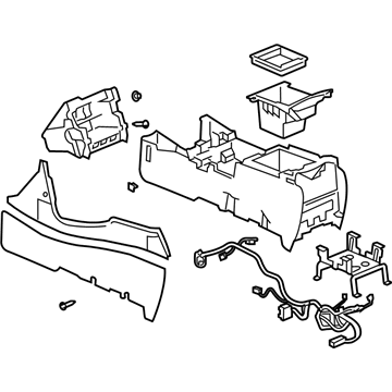 GMC 88987008 Console Assembly