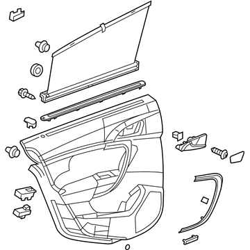 GM 23443803 Trim Assembly, Rear Side Door *Saddle Up