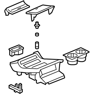 GM 15197147 Bezel Assembly, Front Floor Console Extension Accessory Lower *Shale