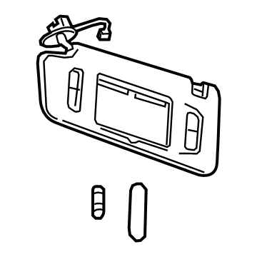 GM 95430425 Sunshade Assembly, . *Titanium