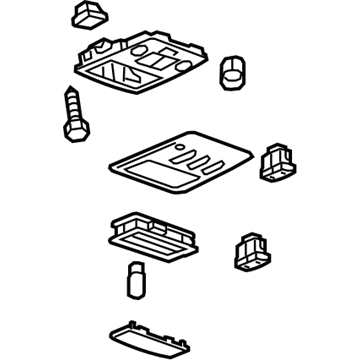 GM 95363353 Console Assembly, Roof *Cashmere