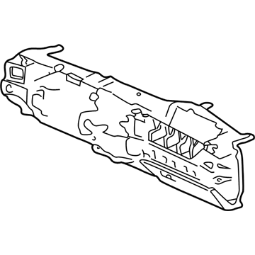 GM 15798654 Panel Assembly, Instrument Panel Lower Trim *Pewter R