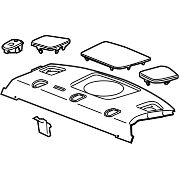 GM 25768917 Trim Assembly, Rear Window Panel *Gray L