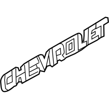 Chevy 15102877 Nameplate