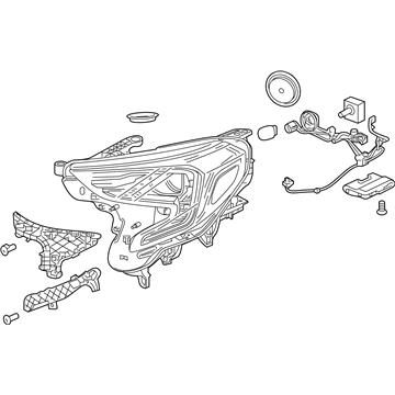 GM 84815558 Headlamp Assembly, Front