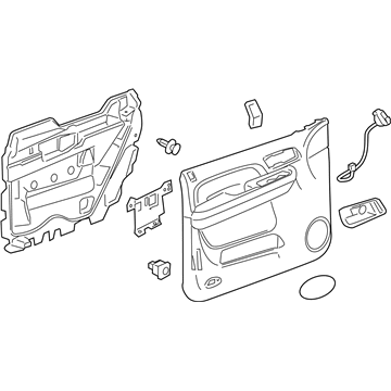 GM 22818508 Panel Assembly, Front Side Door Trim *Light Ttnum