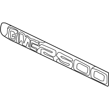 GM 15114051 Plate Assembly, Front Side Door Name